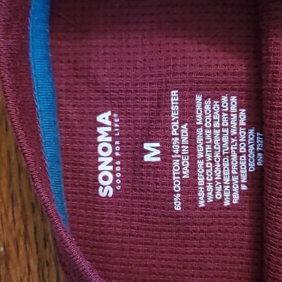 💥3for$12💥 Sonoma boy's long-sleeved waffled pullover size Medium - Picture 4 of 4